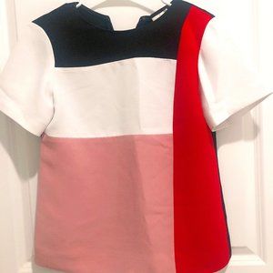 NWOT Kate Spade short sleeve color block top